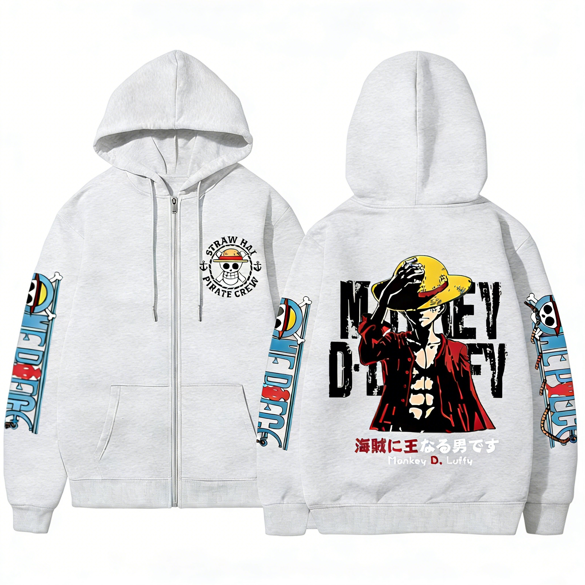 One Piece Anime Straw Hat Pira - Crew Clothing Summer Jacket avaliação e preço