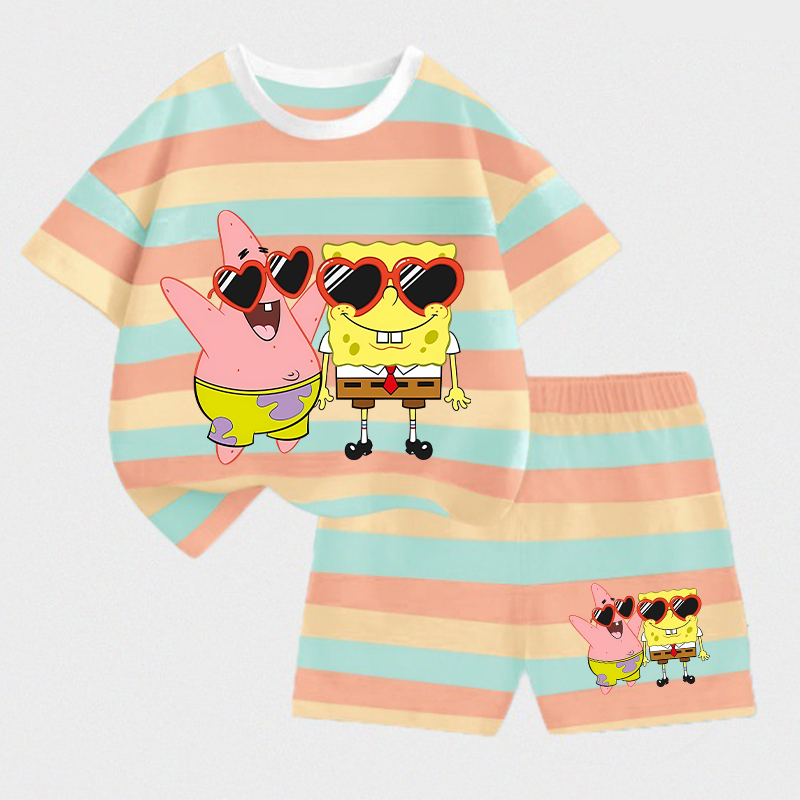 SpongeBobs SquarePants Kids T- - Summer Clothing Newborn avaliação e preço