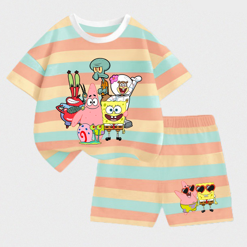 SpongeBobs SquarePants Kids T- - Summer Clothing Newborn avaliação e preço