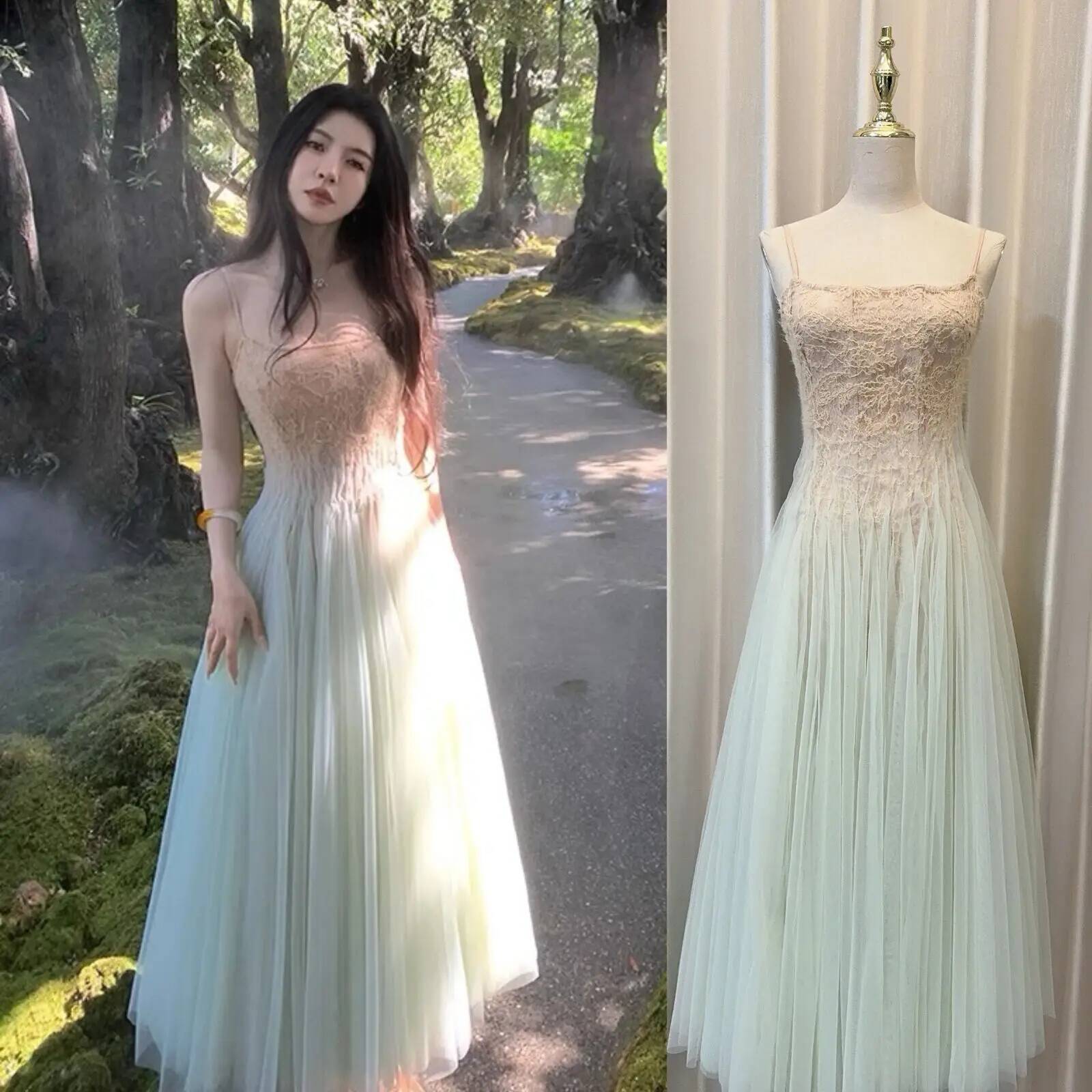 Luxury Princess Gauze Long Dre - Sundress Midi Floral avaliação e preço