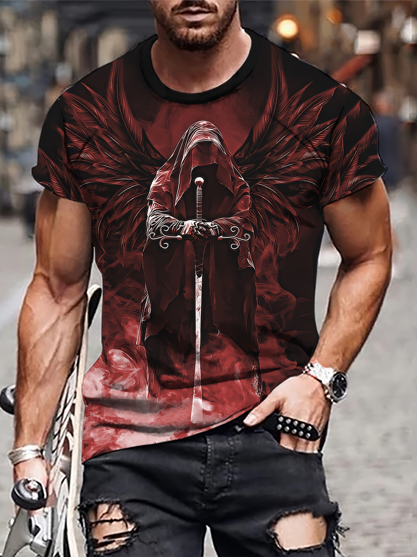Summer Viking Warrior Pattern  - Summer Viking Clothing avaliação e preço