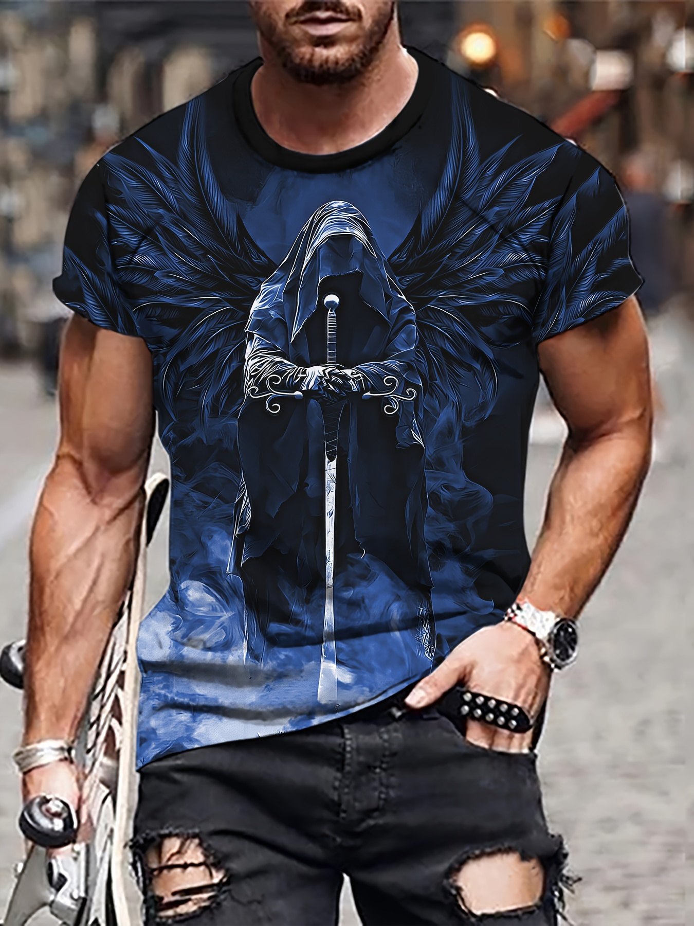 Summer Viking Warrior Pattern  - Summer Viking Clothing avaliação e preço