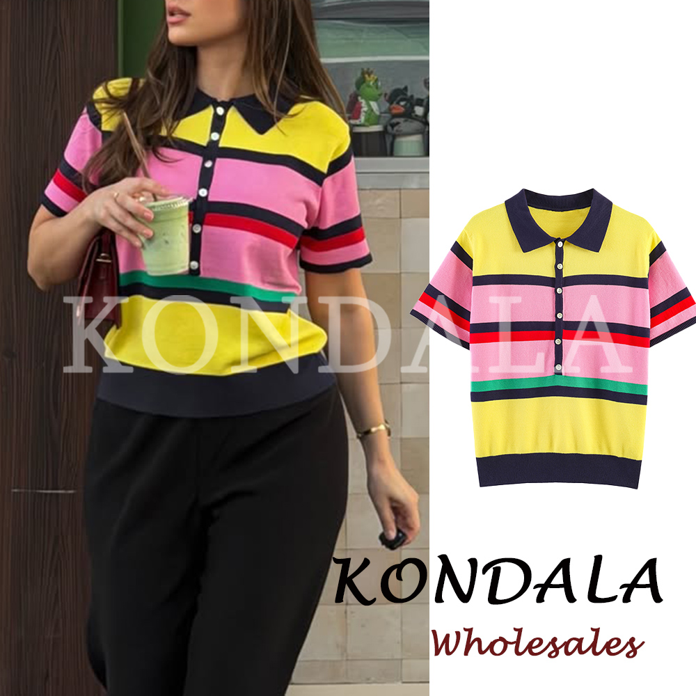 KONDALA Chic Summer Modern Str - Summer Clothing Yarn avaliação e preço