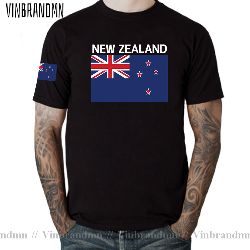 New Zealand Mens T shirt Jerse - Summer Clothing Nz avaliação e preço